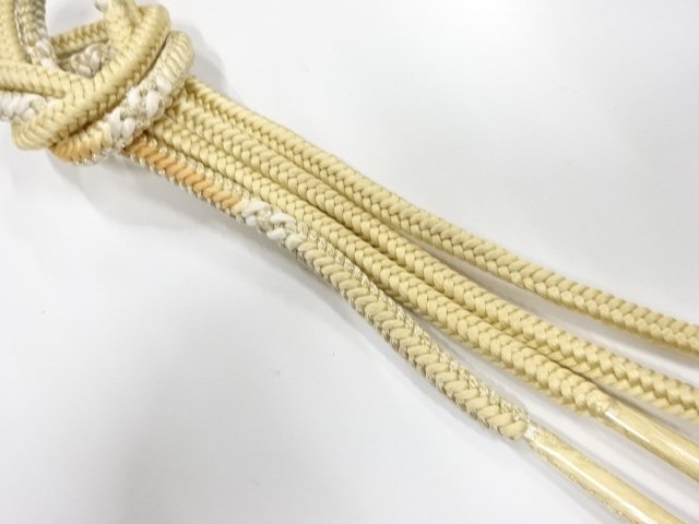 JAPANESE KIMONO / UNUSED HAND-TIED OBIJIME